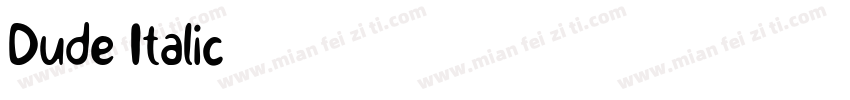 Dude Italic字体转换